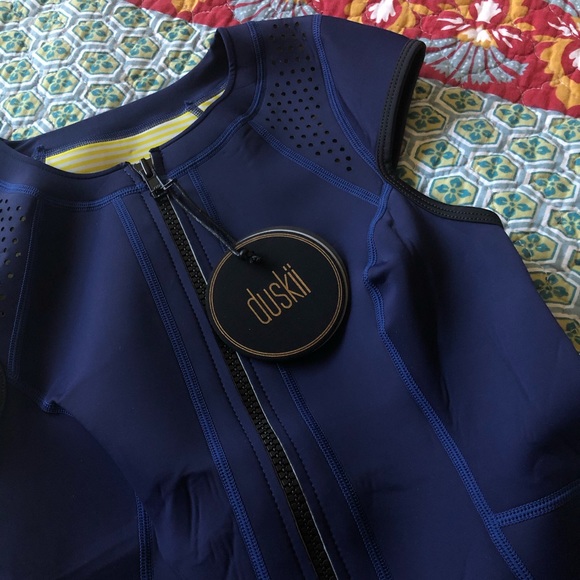 Duskii NEW 1mm Neoprene Surfsuit Swimsuit Ciara Blue M $285 - Picture 9 of 12